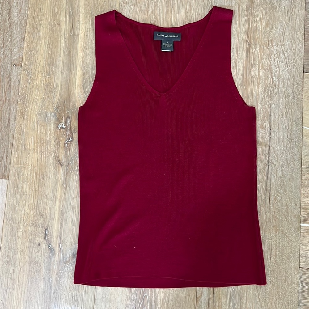 100% silk sleeveless top